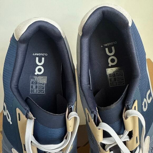 On Cloud Cloudrift Metal/Navy Men Running Sneakers- SZ 12.5 main image 8
